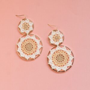 CROCHET HOOP EARRINGS