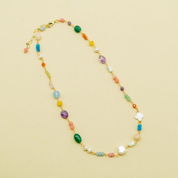 SINGLE STONE STRAND NECKLACE - Image 3