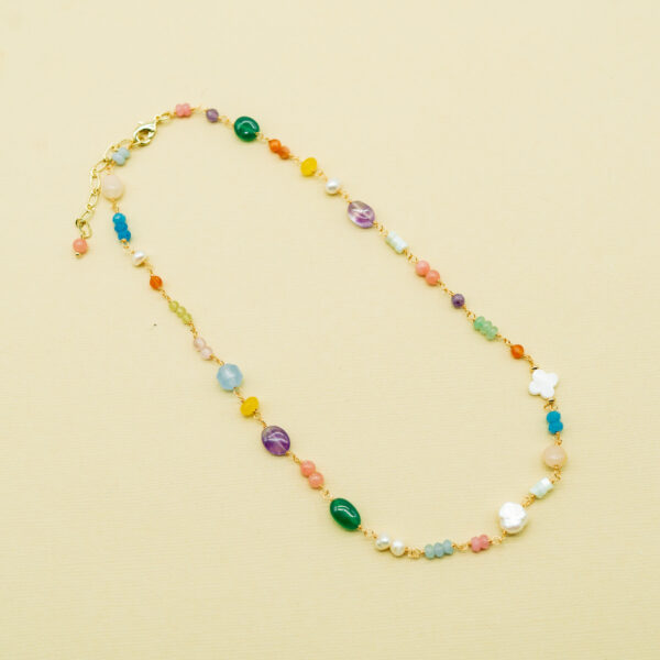 SINGLE STONE STRAND NECKLACE - Image 2