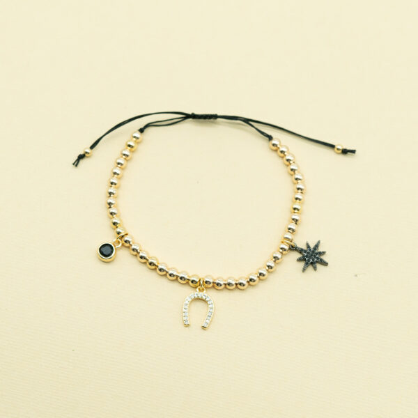 GOLD CHARM SLIDE BRACELET - Image 3