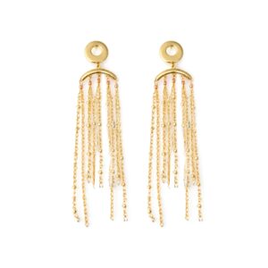 GOLD FRINGE EARRINGS