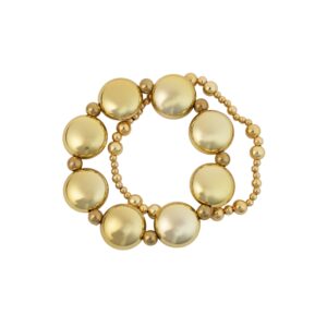Panacea gold plated brass stretch bracelet