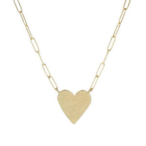 MADDIE HAMMERED HEART NECKLACE